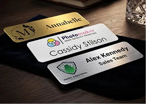 branded name badges
