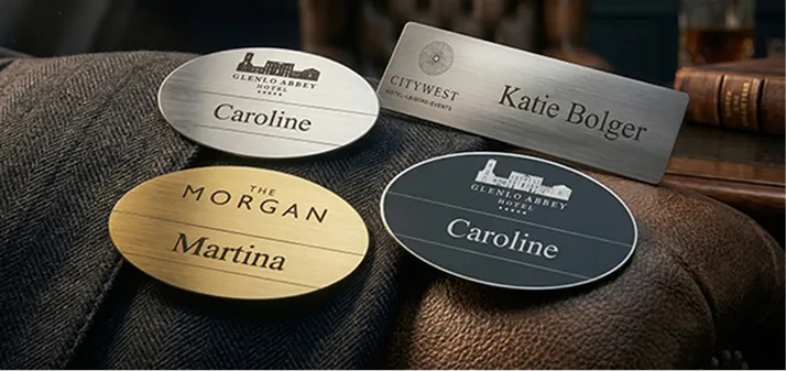 hotel name badges