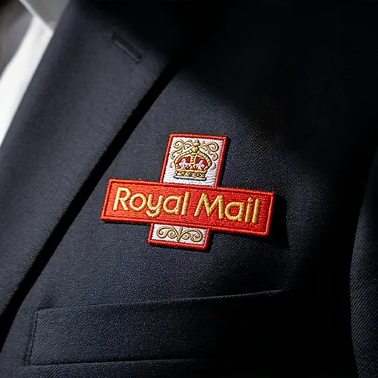Royal Mail Custom Embroidery Badges Royal Mail Custom Embroidery Badges