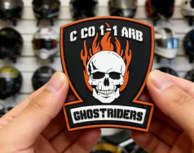 PVC skull patches