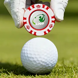 Plastic Custom Golf Marker with Golf Coins