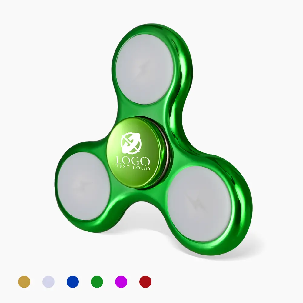 Custom Electroplated Glitter Fancy Fidget Spinners