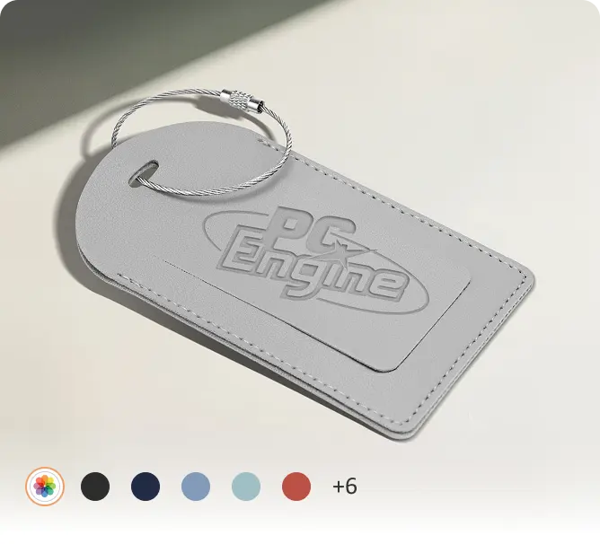 Custom PU Leather Luggage Tags with Your Design Custom PU Leather Luggage Tags with Your Design