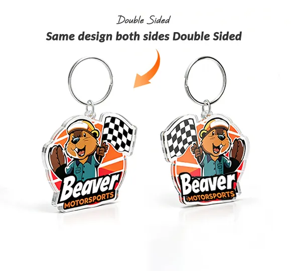 Custom Double Sided Acrylic Keychains