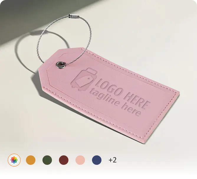 Custom PU Leather Luggage Tags with Your Design Custom PU Leather Luggage Tags with Your Design