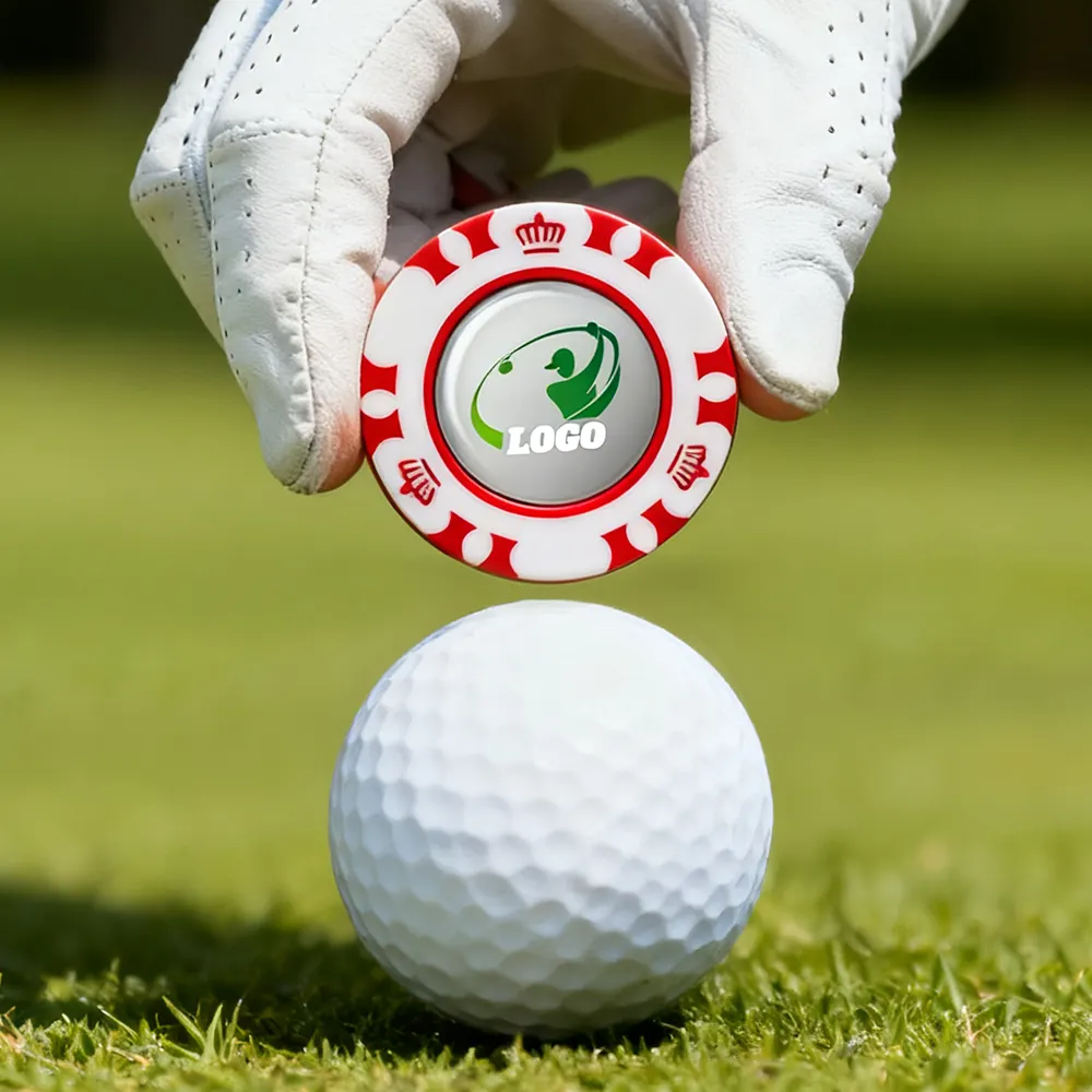 Plastic Custom Golf Marker with Golf Coins Plastic Custom Golf Marker with Golf Coins
