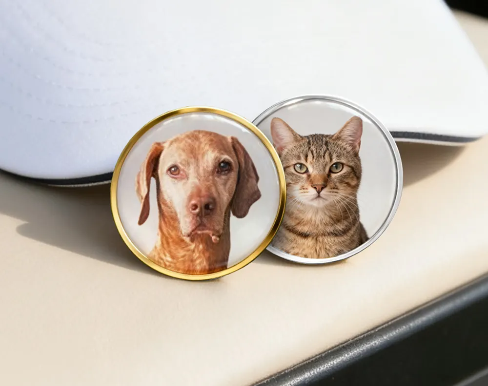 Personalized Golf Ball Markers with Photo Personalized Golf Ball Markers with Photo