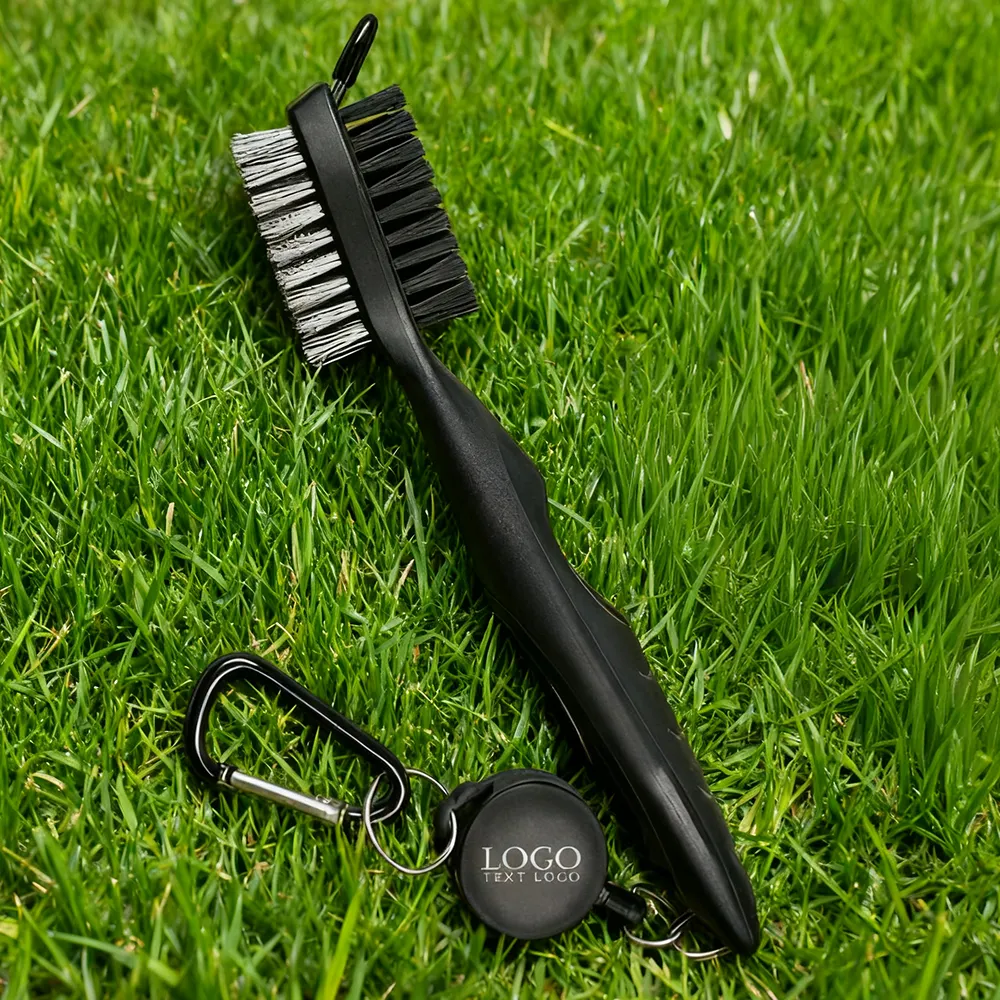 Custom Golf Club Brush/ Groove Cleaner With Carabiner Custom Golf Club Brush/ Groove Cleaner With Carabiner