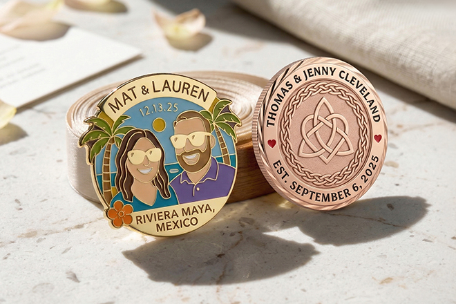 Custom Wedding Coins – Free & Fast Shipping | GSJJ