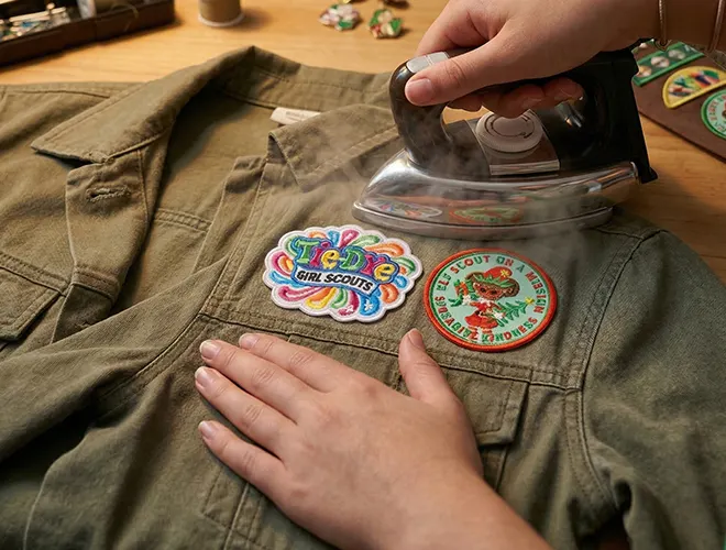 How to Iron on Boy Scout Patches