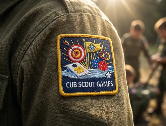 Boy Scout Patches Cub Scout Games Sleeve