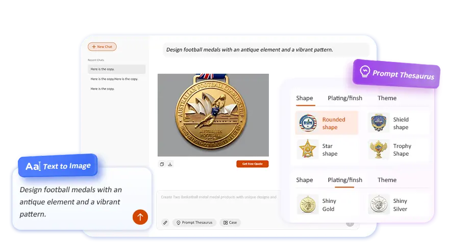 CustomMedals.Com.au AI Designer CustomMedals.Com.au AI Designer