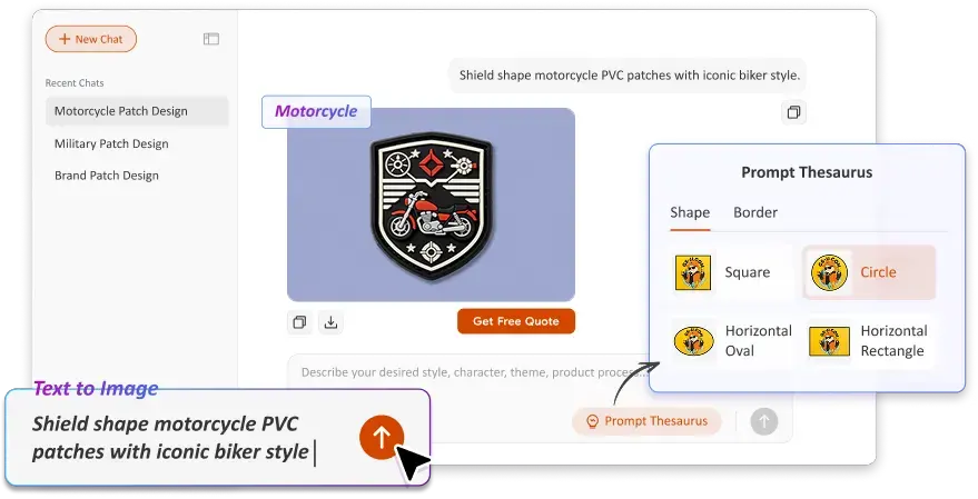 Free Text to Image Art AI Patch Generator Free Text to Image Art AI Patch Generator