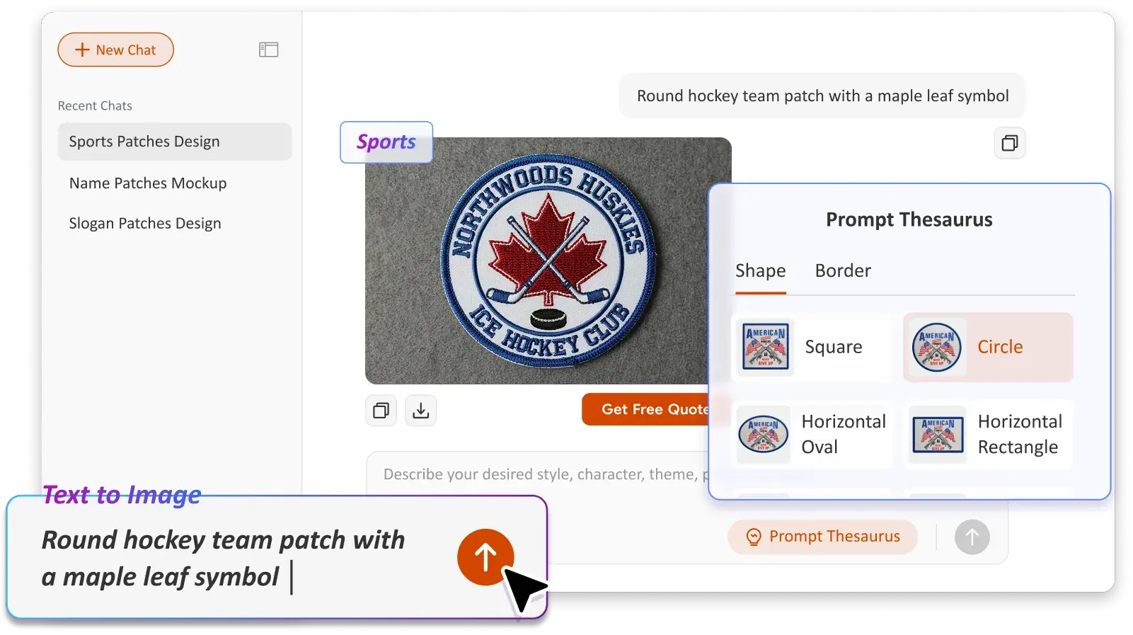 Free Text to Image Art AI Patch Generator Free Text to Image Art AI Patch Generator