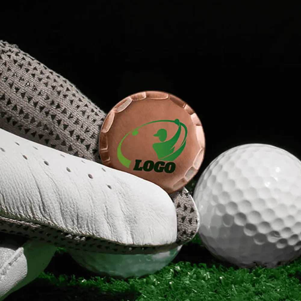 Hammered Styles Golf Antique Copper Ball Marker Hammered Styles Golf Antique Copper Ball Marker