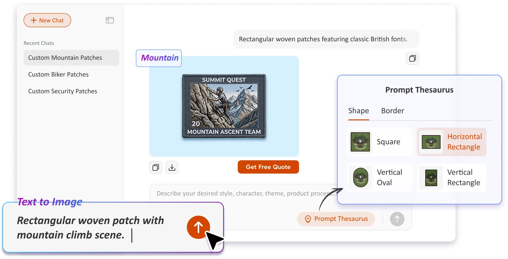 Free Text to Image Art AI Patch Generator Free Text to Image Art AI Patch Generator