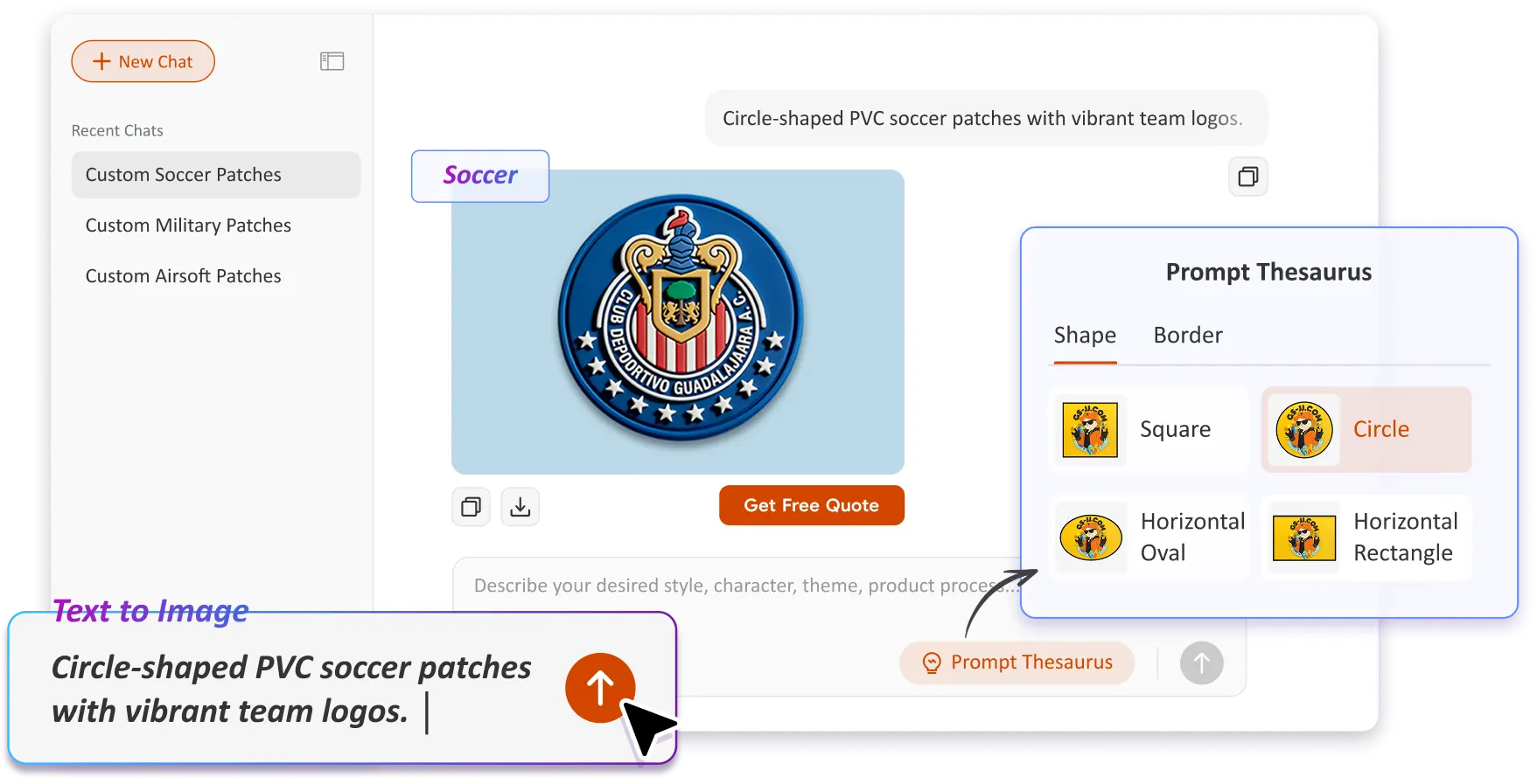 Free Text to Image Art AI Patch Generator Free Text to Image Art AI Patch Generator