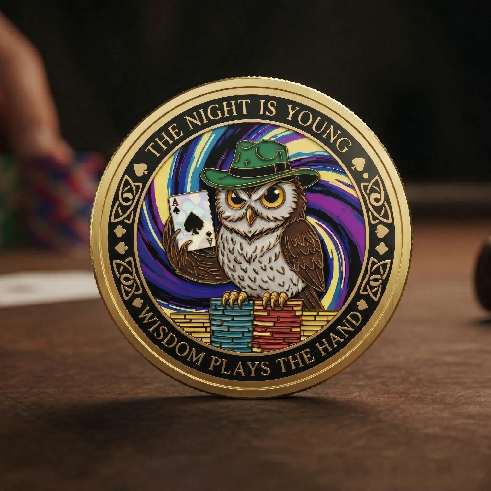 UV Printing Metal Poker Chip Challenge Coin