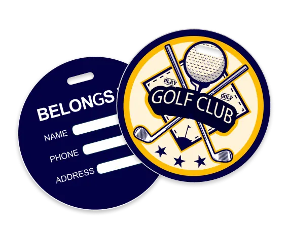 Custom Golf Sports Bag Tags