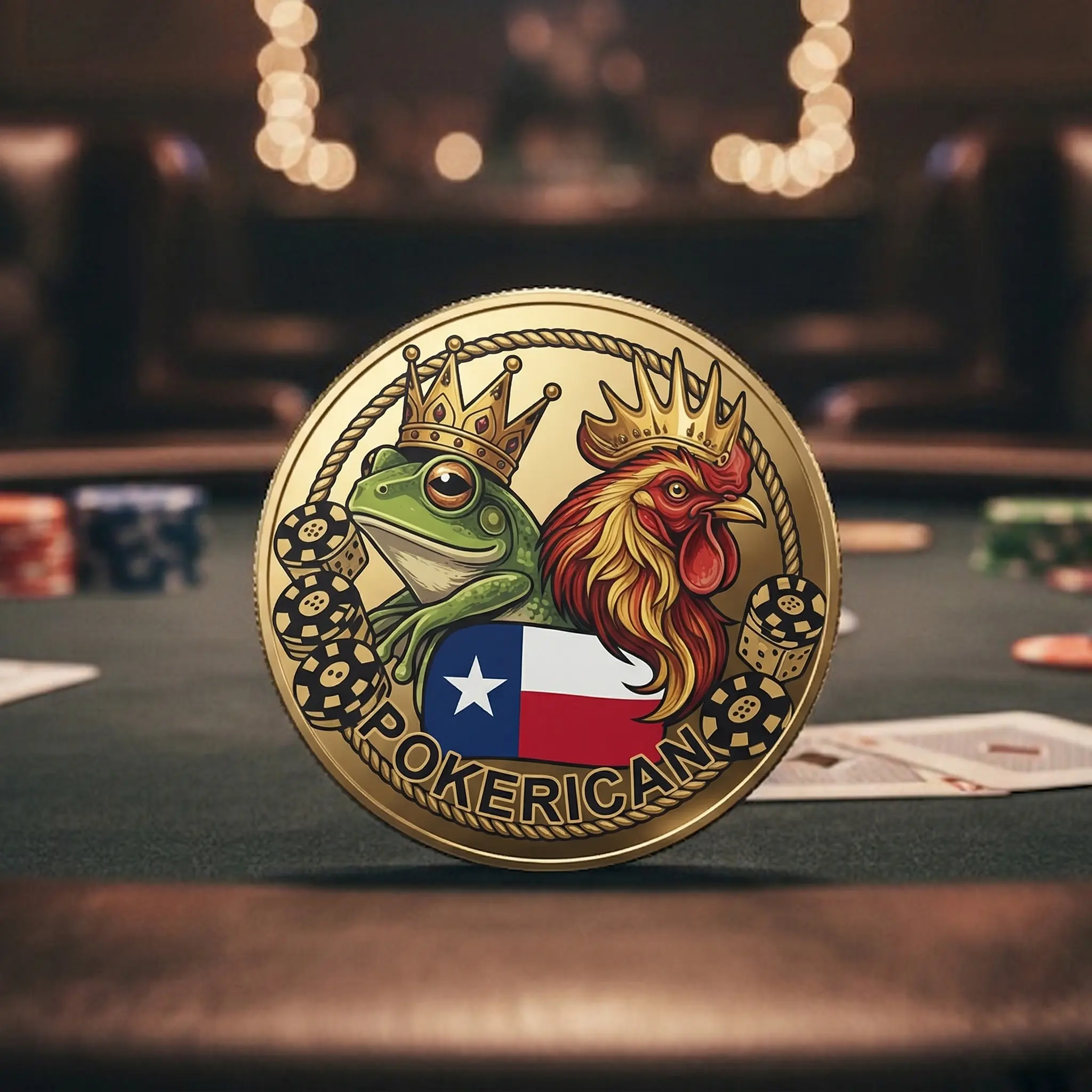 UV Printing Metal Poker Chip Challenge Coin