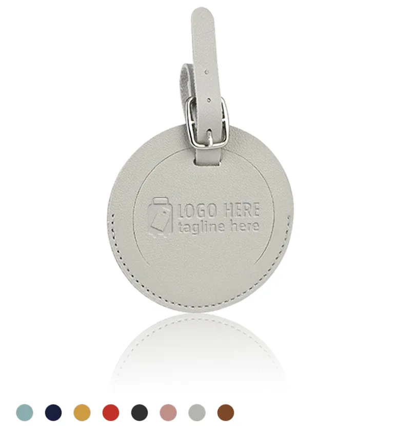 Round Flap Luggage Tags With Logo
