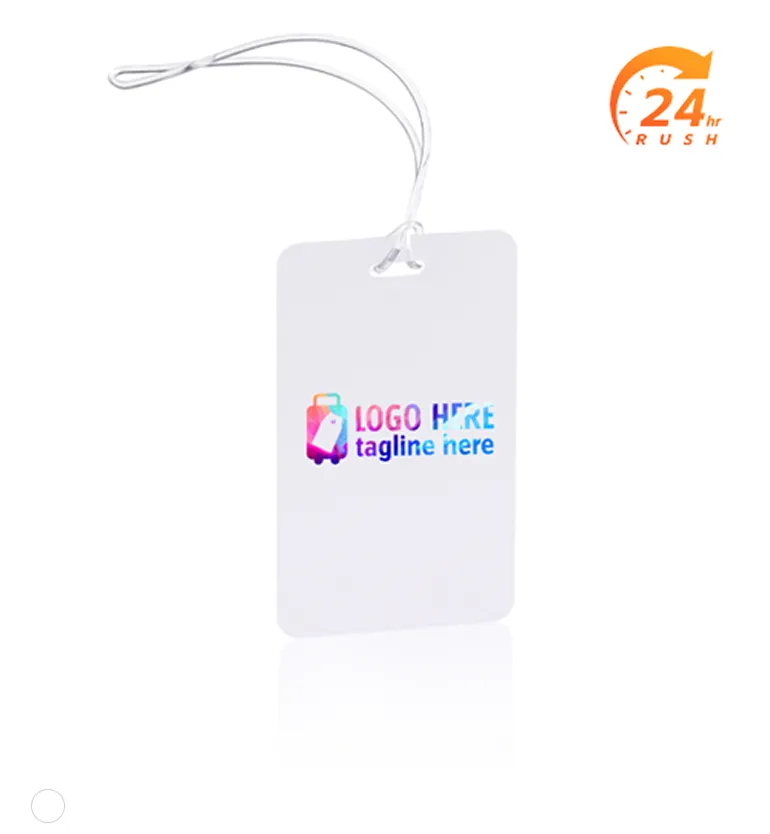 Full Color Plastic Luggage Tags With Strap