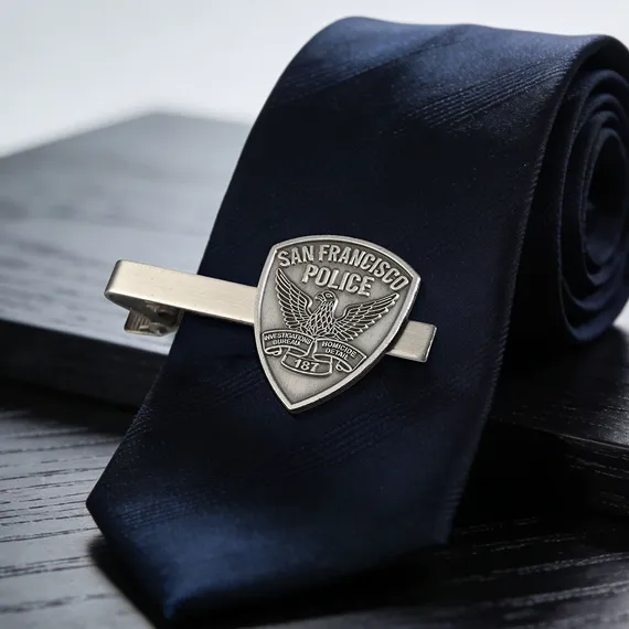 police tie clip