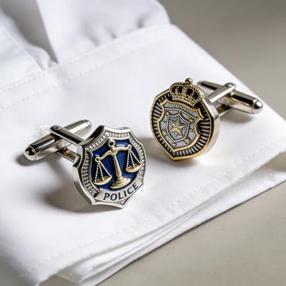 Police cufflinks