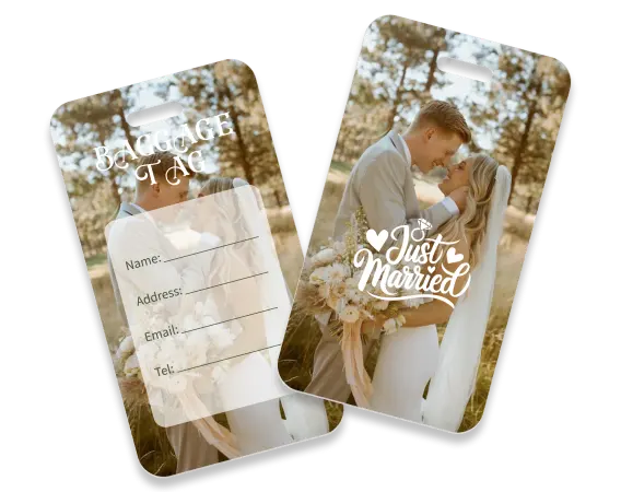 Personalized Luggage Tags Wedding Favor