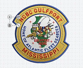 Navy Patches Design Template