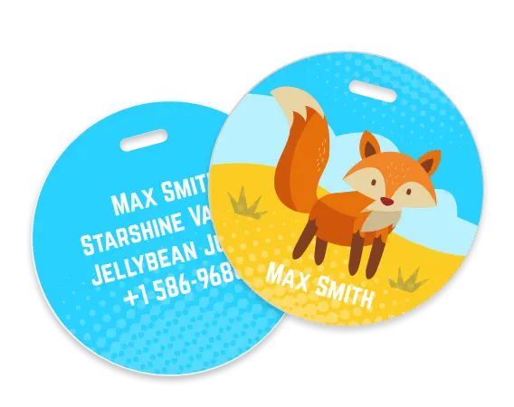 Custom Kids Luggage Tags