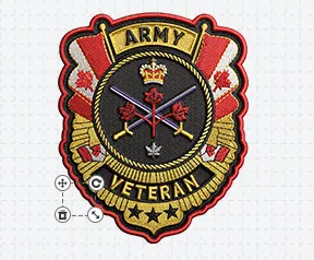 Custom Army Embroidered Patches Template Custom Army Embroidered Patches Template
