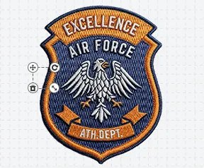 Air Force Embroidered Patches Template