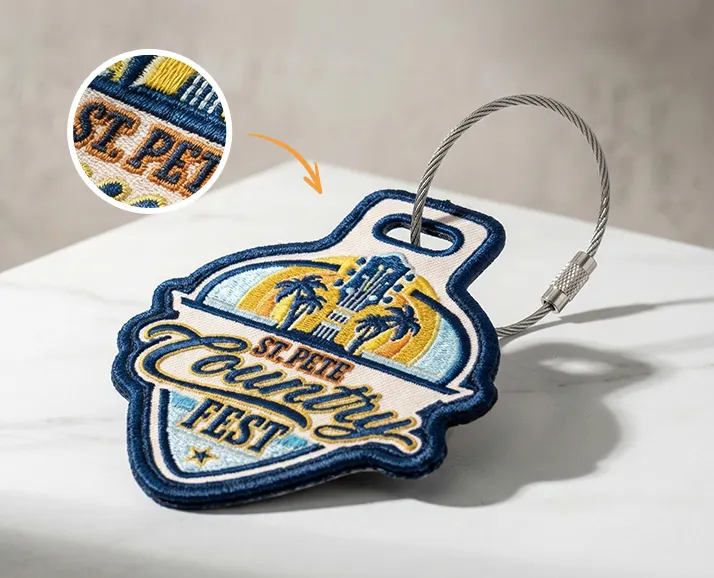 Custom Embroidered Bag Tags