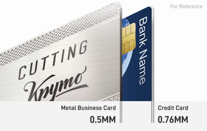 0.5mm Custom Metal Business Cards