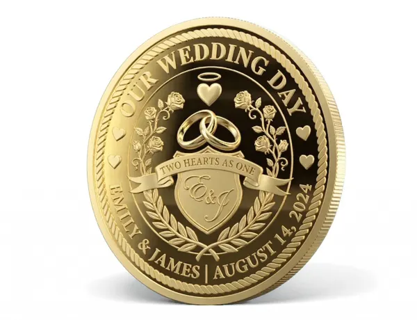 Custom Minted Wedding Coins Custom Minted Wedding Coins