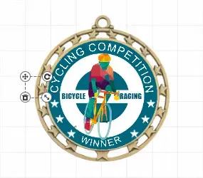 Cycling Competition Custom Medals
