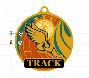 Track Medals Template
