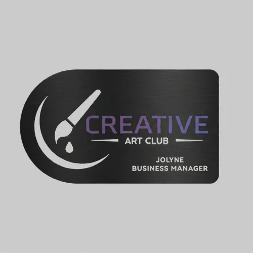 Black Stainless Steel Business Card