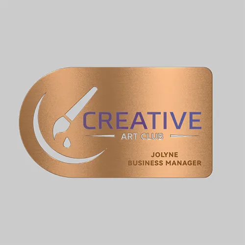 Copper Stainless Steel Business Card