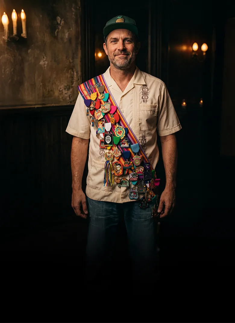 San Antonio Fiesta Medals with Traditional Sash