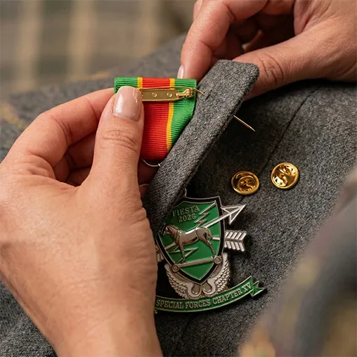 Secure the Safety Pin of Your Fiesta Medals