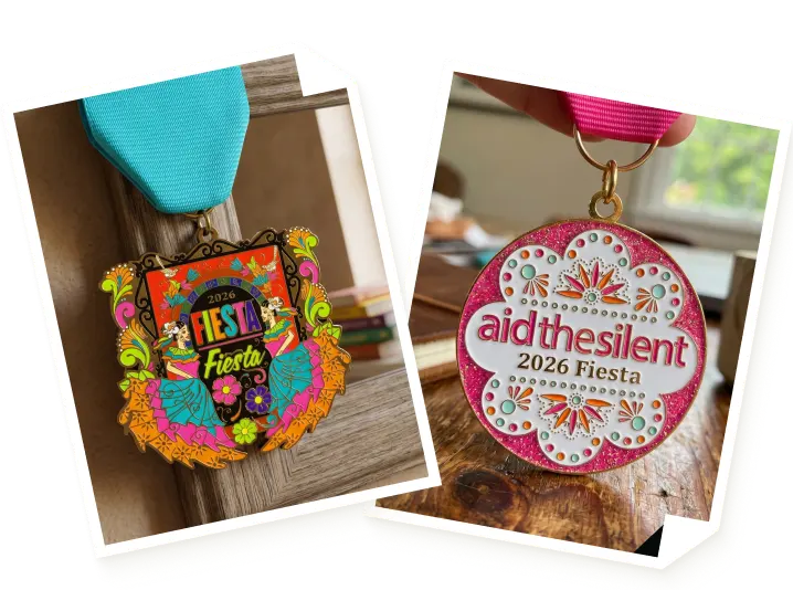 Vibrant Color Fiesta Medals