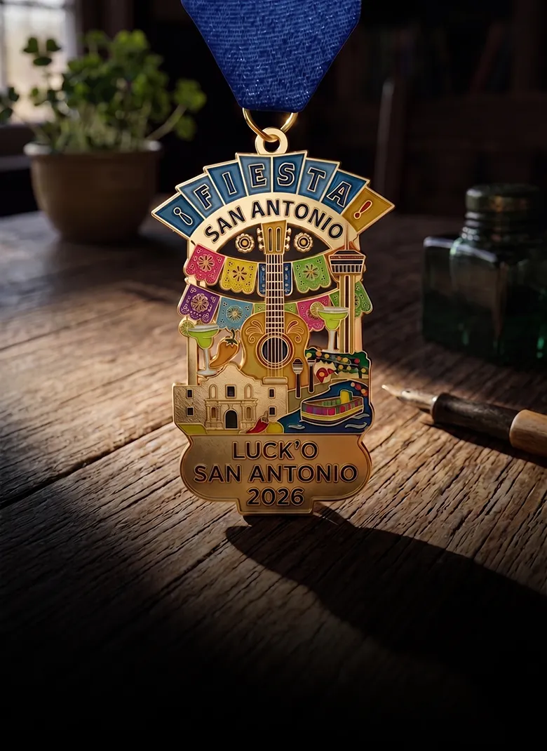 Luck' O San Antonio Fiesta Medals