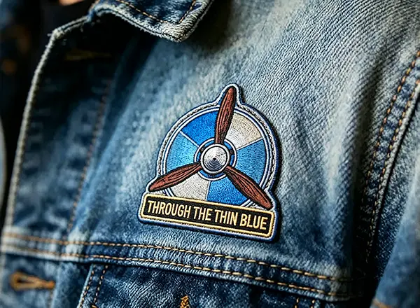 Custom Patches on Denim Jacket