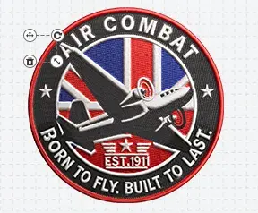 Air Force Embroidered Patches Template