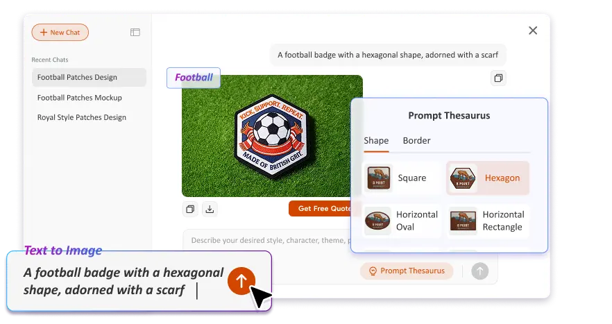 Free Text to Image Art AI Patch Generator Free Text to Image Art AI Patch Generator