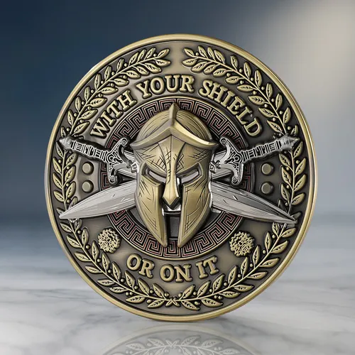Spartan Warrior Challenge Coin