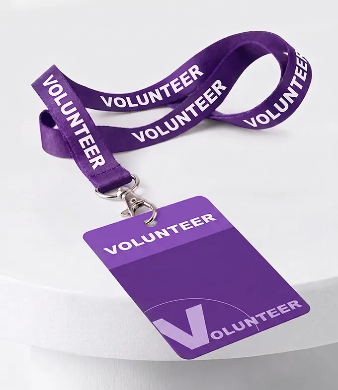 Custom lanyards with PVC Card