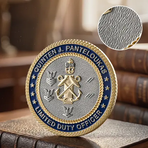 Navy Officer Anchor Challenge Coin